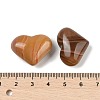 Natural Ocean Agate Heart Palm Stone G-Q021-02A-3