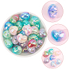 50Pcs Transparent Crackle Acrylic Beads TACR-PA0001-09-6