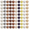 1000Pcs 10 Colors Baking Paint Pearlized Glass Imitation Pearl Round Beads HY-SP0001-01D-1