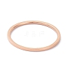 1mm Polished Plain Dome Finger Ring for Girl Women RJEW-C012-02E-RG-2
