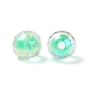 Two Tone UV Plating Rainbow Iridescent Acrylic Beads LS-TACR-D010-06A-3