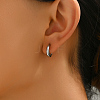 Stainless Steel Moon Stud Earrings IZ5487-2-2