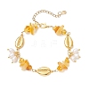 Natural Cultured Freshwater Pearl Beads Charm Bracelets BJEW-JB13767-02-2