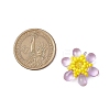 Beaded Flower Charms PALLOY-MZ00438-02-2