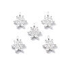 925 Sterling Silver Micro Pave Clear Cubic Zirconia Star Charms STER-D302-04A-S-1