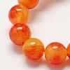 Two Tone Natural White Jade Bead Strands G-R165-10mm-02-1