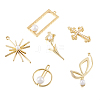 12Pcs 6 Style Alloy Pendants FIND-CW0001-15-2