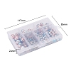 497Pcs 5 Style Rainbow ABS Plastic Imitation Pearl Beads OACR-YW0001-09A-5
