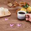 6Pcs Transparent Acrylic Cup Mats AJEW-FG0002-10B-3