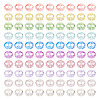 400Pcs 10 Colors Transparent Glass Beads Strands GLAA-TA0002-88-1