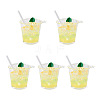 Transparent Resin Big Pendants RESI-TAC0019-04B-1