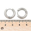 Tarnish Resistant 304 Stainless Steel Huggie Hoop Earrings LS-EJEW-F111-16mm-P-3