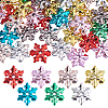 80Pcs 8 Colors Electroplate Opaque Acrylic Beads OACR-FH0001-060-1