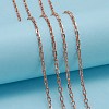 Electroplate Brass Cable Chains CHC-L019-77RG-2