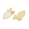Brass Micro Pave Cubic Zirconia Pendants KK-U058-32G-2