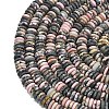 Frosted Natural Rhodonite Beads Strands G-K389-C42-01-3