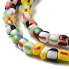 Opaque Handmade Lampwork Beads Strands X-LAMP-H061-04-4