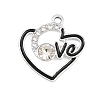 Alloy Rhinestone Pendants RB-CBA332B-07C-P-1