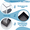 Rectangle Plastic Storage Box CON-WH0086-122-4