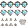 8 Bags Alloy Decorative Rivets BUTT-CP0001-21-1