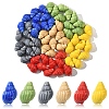 10Pcs Handmade Printed Porcelain Beads PORC-YW0001-26A-2