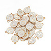 26Pcs Alloy Enamel Letter A~Z Connector Charms FIND-TAC0028-14A-2