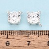 925 Sterling Silver Micro Pave Clear Cubic Zirconia Charms STER-N017-17B-S-4