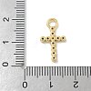 Rack Plating Brass Micro Pave Cubic Zirconia Pendants KK-G515-37G-3