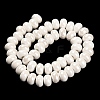 Glazed Porcelain Rondelle Beads PORC-Q001-01K-3