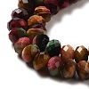 Natural Rainbow Tiger Eye Beads Strands G-NH0002-D03-03-4