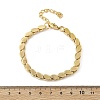 304 Stainless Steel Oval Link Chain Bracelets for Women BJEW-F488-18G-5