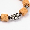 Lava Rock Beaded Bracelets BJEW-D325-06-2