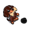 Dachsies Biting Bone Enamel Pins JEWB-I055-04EB-09-3