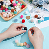 96Pcs 16 Colors Plush Pompom Pendants FIND-PH0027-63-3