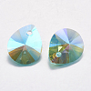 Faceted Glass Rhinestone Pendants RGLA-F053-C-202PS-2