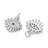 SHEGRACE Brass Cubic Zirconia Pendants XGRQ3K783-532P-2