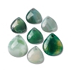 Dyed & Heated Natural Green Agate Pendants G-G065-03E-1