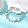 Natural Gemstone Chip Stretch Bracelets for Women BJEW-JB11019-02-2