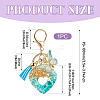 Heart with Butterfly Resin Keychains KEYC-TADJ0001-01B-2