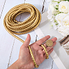 5M Braided Round PU Leather Jewelry Cord OCOR-GF0004-96B-03-3