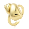 Brass Open Cuff Rings for Women RJEW-Z072-02G-03-1