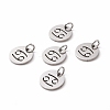 304 Stainless Steel Charms STAS-Q201-T445-4S-2