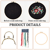 DIY Ethnic Style Flower Pattern Embroidery Crossbody Bags Kits DIY-WH0374-77-4
