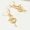 Fashionable Classic Alloy Snake Hoop Earrings for Women ME4069-1