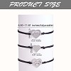 3Pcs 3 Style 430 Stainless Steel Heart Link Bracelets Set JB724A-3