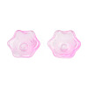 Transparent Two Tone Spray Painted Glass Beads GLAA-Q089-002B-007-3