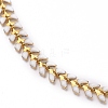 Brass Enamel Cobs Chain Necklaces NJEW-JN03206-2