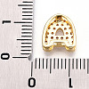 Brass Micro Pave Cubic Zirconia Charms KK-N254-217G-A-3