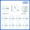 80Pcs Plastic Brooch Base Settings KY-SC0002-39A-2