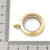 304 Stainless Steel Floating Locket Pendants STAS-E443-41G-03-3